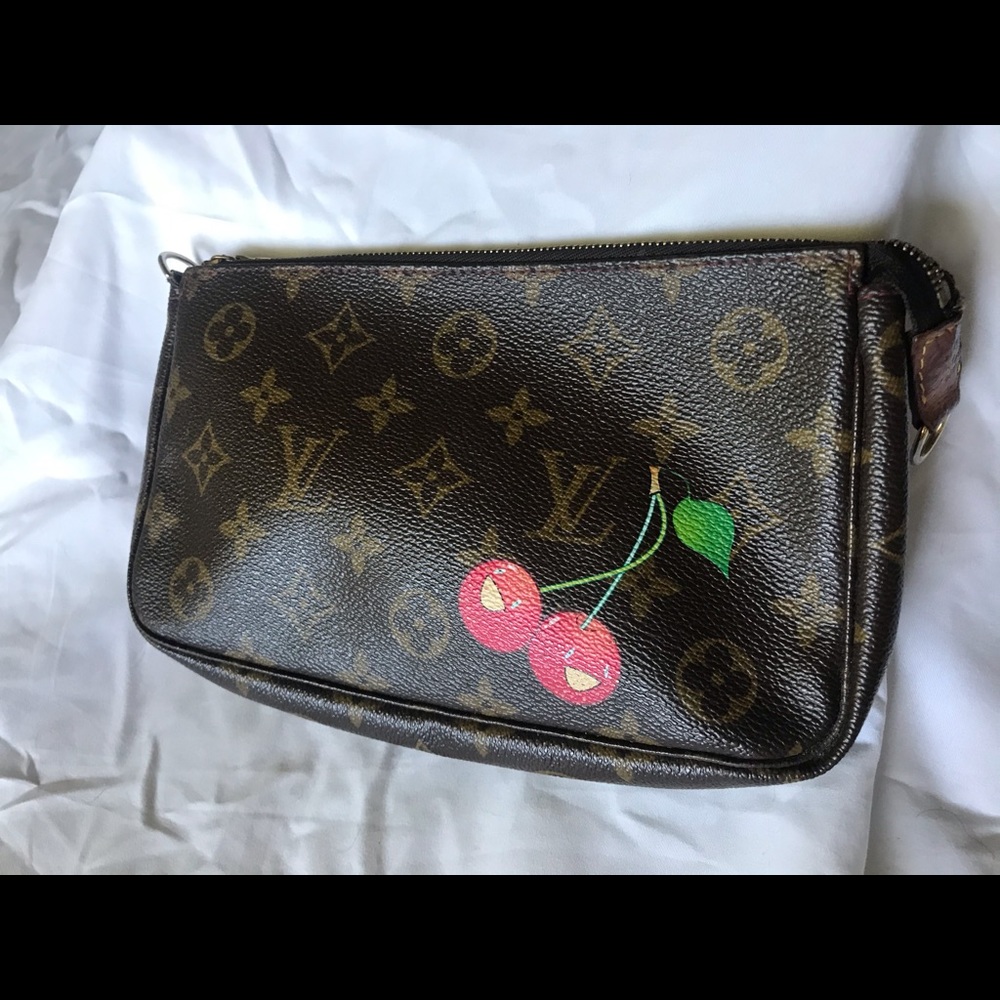 Authentic Louis Vuitton Monogram Cherries Pochette